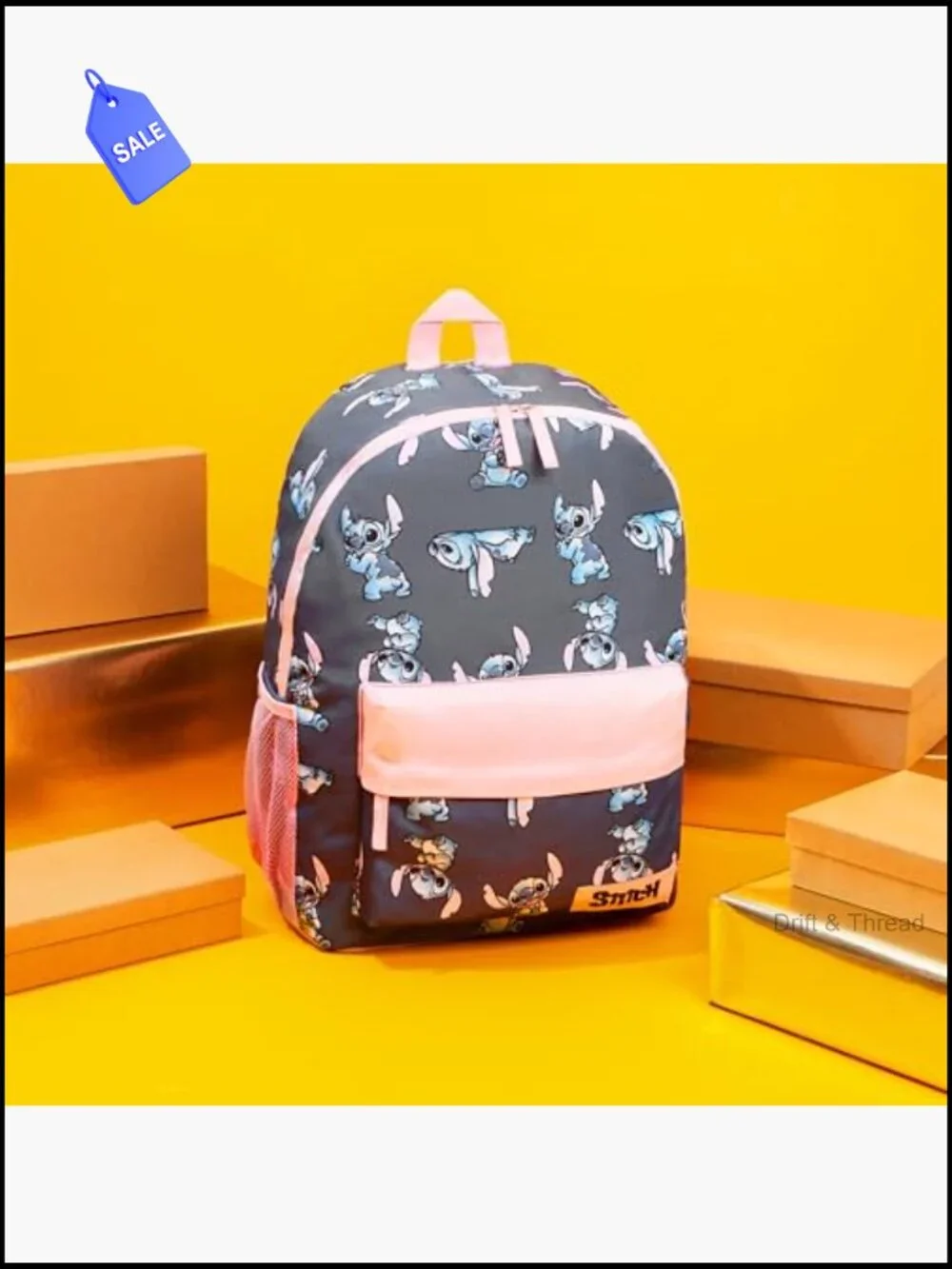 Stitch Backpack for Girls School Bag Kids Bookbag with Padded Straps